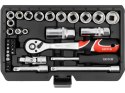 ZESTAW NARZĘDZIOWY 1/4', 3/8' 34 CZĘŚCI