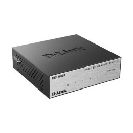 D-Link Switch DES-1005D Unmanaged, Desktop, 10/100 Mbps (RJ-45) ports quantity 5, Power supply type Single
