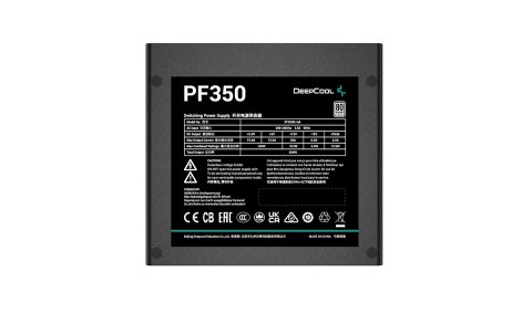 DEEPCOOL PF350 350W 80 PLUS Standard PSU, ATX12V V2.4, Black DEEPCOOL PF350 350W 80 PLUS Standard PSU, ATX12V V2.4, Black