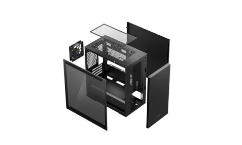 Deepcool MACUBE 110 Black, mATX, 4, USB3.0x2; Audiox1, ABS+SPCC+Tempered Glass, 1×120mm DC fan Deepcool MACUBE 110 Black, mATX, 4, USB3.0x2; Audiox1, ABS+SPCC+Tempered Glass, 1×120mm DC fan
