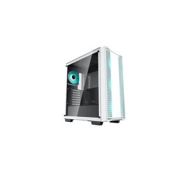 Deepcool MID TOWER CASE CC560 Side window, White, Mid-Tower, Power supply included No