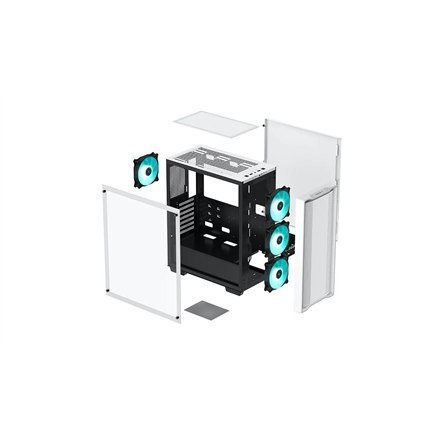 Deepcool MID TOWER CASE CC560 Side window, White, Mid-Tower, Power supply included No Deepcool MID TOWER CASE CC560 Side window, White, Mid-Tower, Power supply included No