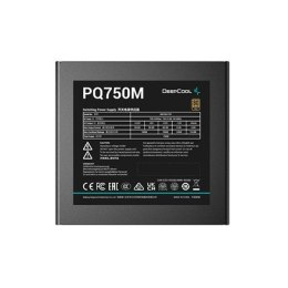 Deepcool PQ750M ATX12V V2.4, 750 W, 80 PLUS Gold Certified