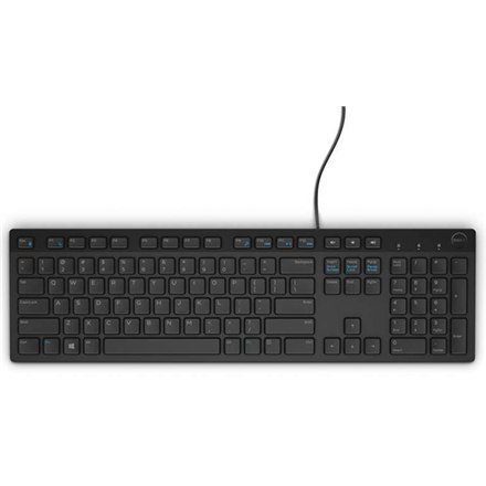 Dell KB216 Multimedia, Wired, Keyboard layout EN, English, Black, Numeric keypad