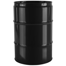 Beczka stalowa metalowa TH 60L korki 2 i 3/4 - CZARNA