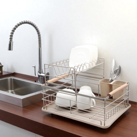 SUSZARKA DWUPOZIOMOWA DO NACZYŃ Z OCIEKACZEM I TACĄ 4027