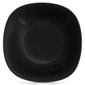Talerz Obiadowy Głęboki Szkło Czarne LUNA Kwadratowy 650 ml ORION