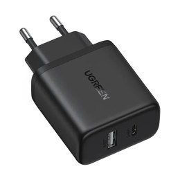 Ładowarka sieciowa X227 GaN USB-A USB-C 20W - czarna