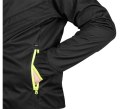 KURTKA MIX&MATCH SOFTSHELL CZARNO-ŻÓŁTA ROZMIAR XXL