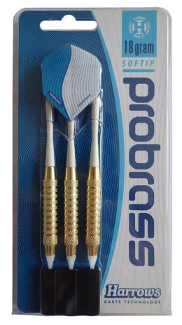 Rzutki Lotki do Gry w Darta Zestaw HARROWS SOFT PRO BRASS 16g 3 szt.