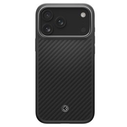 Etui pokrowiec case na iPhone 17 Pro MagSafe - czarno-srebrne