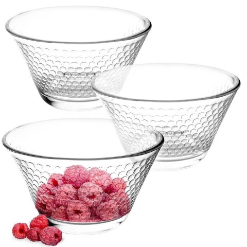 Miseczki 11,5 cm 300 ml Szkło 3 szt do Zmywarki EXCELLENT HOUSEWARE