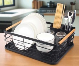 SUSZARKA DO NACZYŃ Z OCIEKACZEM I TACĄ E-8056