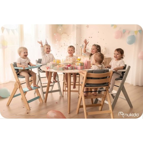 Drewniane krzesełko do karmienia Nukido Nelo