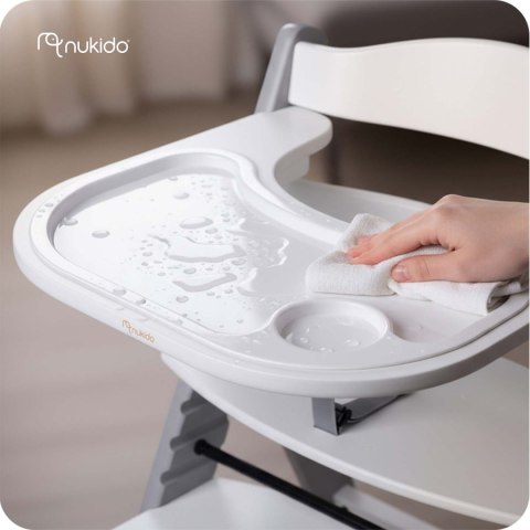 Drewniane krzesełko do karmienia Nukido Nelo