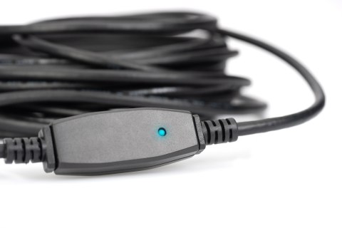 Digitus Extension cable DA-73105 10 m, Black Digitus Extension cable DA-73105 10 m, Black