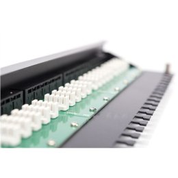 Digitus Patch Panel DN-91325-1-B Black, 48.2 x 4.4 x 10.9 cm, Category: CAT 3; Ports: 25 x RJ45; Insertion force: 30N max