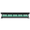 Digitus Patch Panel DN-91325-1-B Black, 48.2 x 4.4 x 10.9 cm, Category: CAT 3; Ports: 25 x RJ45; Insertion force: 30N max