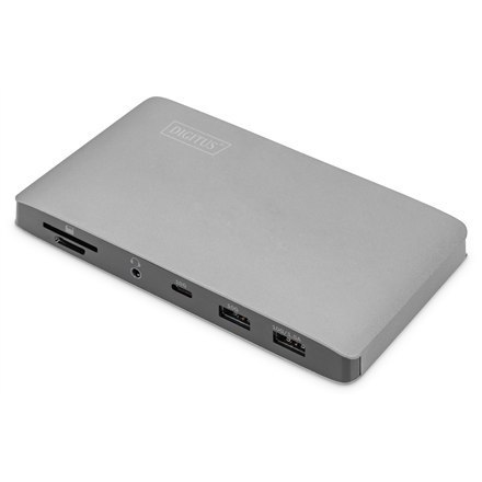 Digitus Universal Docking Station USB 3.0, 7-Port, Travel 2x Video, 3x USB 3.0, 1x USB-C, RJ45, 1 x Audio Stereo jack (3.5 mm) Digitus Universal Docking Station USB 3.0, 7-Port, Travel 2x Video, 3x USB 3.0, 1x USB-C, RJ45, 1 x Audio Stereo jack (3.5 mm)