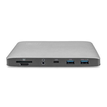 Digitus Universal Docking Station USB 3.0, 7-Port, Travel 2x Video, 3x USB 3.0, 1x USB-C, RJ45, 1 x Audio Stereo jack (3.5 mm) Digitus Universal Docking Station USB 3.0, 7-Port, Travel 2x Video, 3x USB 3.0, 1x USB-C, RJ45, 1 x Audio Stereo jack (3.5 mm)