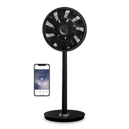 Duux Smart Fan Whisper Flex Stand Fan, Timer, Number of speeds 26, 3-27 W, Oscillation, Diameter 34 cm, Black Duux Smart Fan Whisper Flex Stand Fan, Timer, Number of speeds 26, 3-27 W, Oscillation, Diameter 34 cm, Black