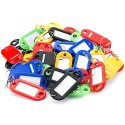 Identyfikatory breloki zawieszki do kluczy 100 szt. mix kolorów