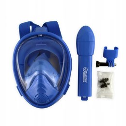 Maska do Nurkowania Snorkelingu MASTER Pełnotwarzowa XS Blue