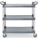 Wózek kelnerski serwisowy do 150 kg 3-półki 842x486 mm