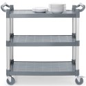 Wózek kelnerski serwisowy do 150 kg 3-półki 842x486 mm