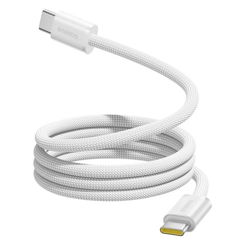 Kabel magnetyczny z oplotem USB-C 100W 1m - biały