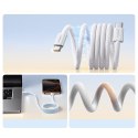 Kabel magnetyczny z oplotem USB-C 100W 1m - biały
