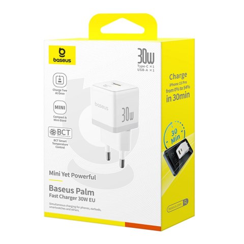 Ładowarka sieciowa Palm 30W USB-C USB-A - biała