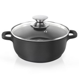 Garnek Granitowy ze Szklaną Pokrywką Grande 24 cm 4 L