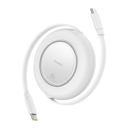 Kabel przewód zwijany USB-C 100W 2m - biały