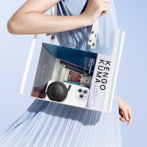 Kabel przewód zwijany USB-C 100W 2m - czarny