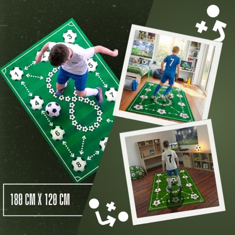 Mata piłkarska Sprintigo ProMat XXL 180x120 - antypoślizgowa amortyzująca