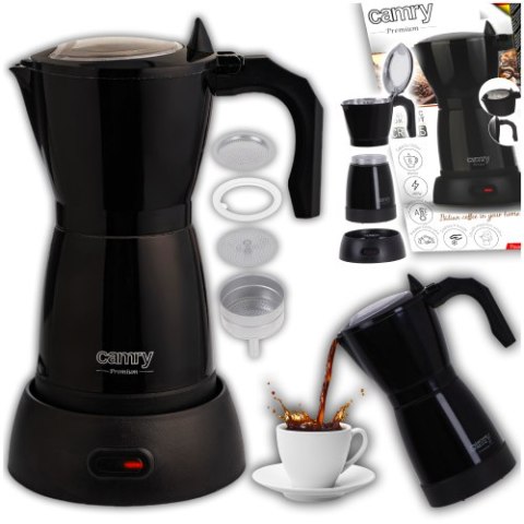Kawiarka Elektryczna Moka CAMRY CR 4415 Black