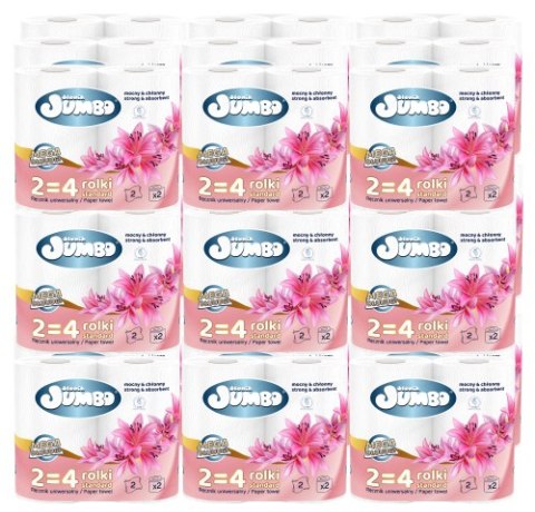 Ręcznik Papierowy 2R SŁONIK JUMBO MEGA DŁUUUGI BIAŁY 2W - 60 Rolek