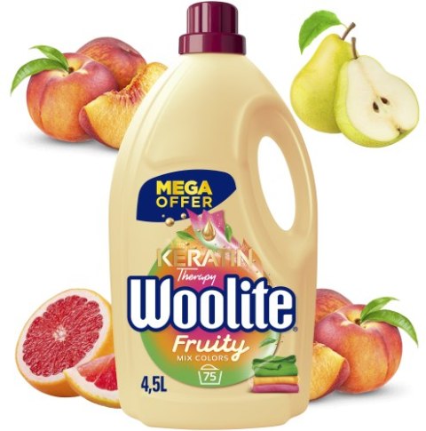 Woolite Fruity do Kolorów z Keratyną 4,5l/75 prań