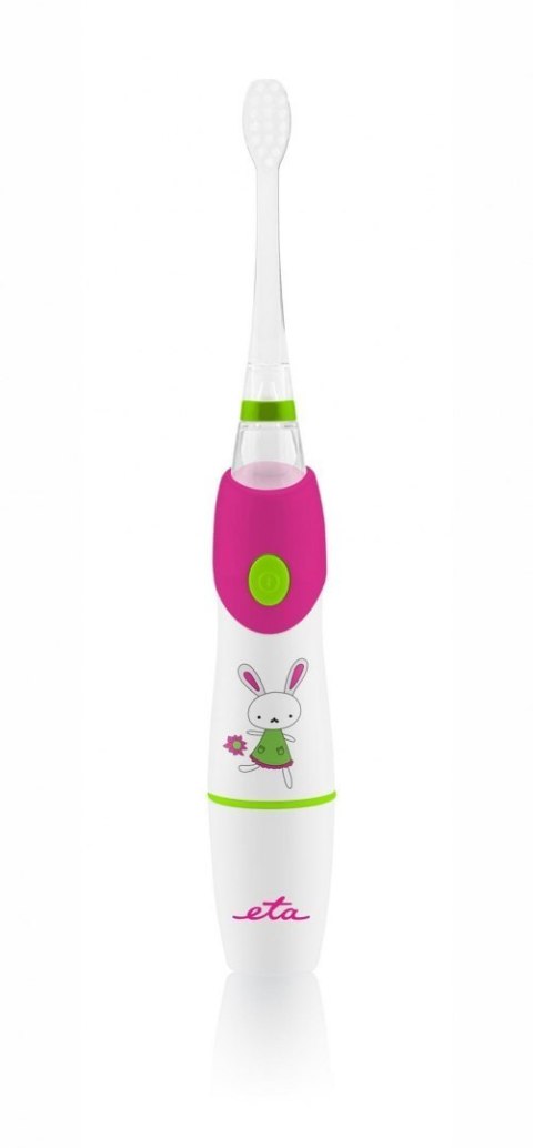 ETA SONETIC Toothbrush ETA071090010 Battery operated, For kids, Number of brush heads included 2, Sonic technology, White/ pink ETA SONETIC Toothbrush ETA071090010 Battery operated, For kids, Number of brush heads included 2, Sonic technology, White/ pink