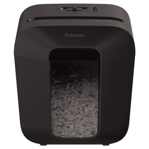Fellowes Powershred LX25 Black, 11.5 L, Credit cards shredding, Cross-Cut Shredder, Paper handling standard/output 6 sheets per
