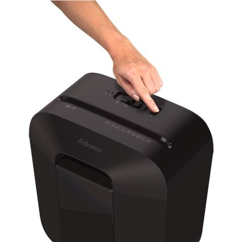 Fellowes Powershred LX25 Black, 11.5 L, Credit cards shredding, Cross-Cut Shredder, Paper handling standard/output 6 sheets per