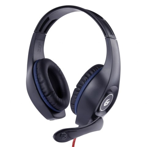 Gembird Gaming headset with volume control GHS-05-B Built-in microphone, Blue/Black, Wired, Over-Ear Gembird Gaming headset with volume control GHS-05-B Built-in microphone, Blue/Black, Wired, Over-Ear