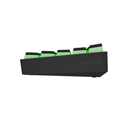 Genesis THOR 660 RGB Gaming keyboard, RGB LED light, US, Black, Bluetooth, Wired, Wireless connection, Gateron Red Switch Genesis THOR 660 RGB Gaming keyboard, RGB LED light, US, Black, Bluetooth, Wired, Wireless connection, Gateron Red Switch