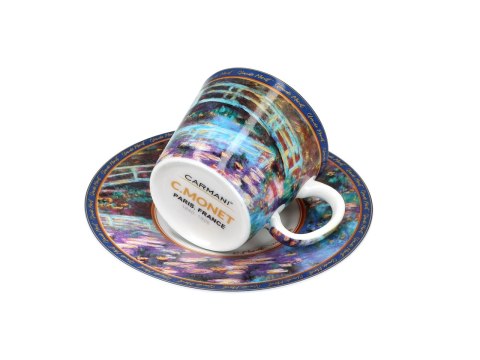 Filiżanka espresso - C. Monet, Most nad stawem z liliami wodnym (CARMANI)