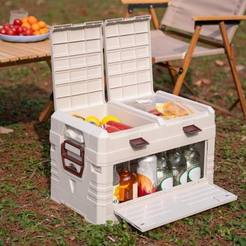 NCB4003 SKŁADANA SKRZYNIA KEMPINGOWA Z POKRYWĄ 50L NILS CAMP