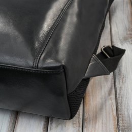 Plecak skórzany vintage roll top na laptopa miejski czarny Paolo Peruzzi SL-02-BL