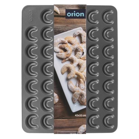 Forma do Ciastek ORION Rogaliki 42 x 32 cm Stal Nieprzywierająca na 41 szt.