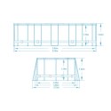 Basen ogrodowy stelażowy 610 x 366 x 122 cm 12w1 Bestway 5611R