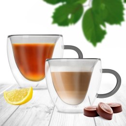 Szklanki Termiczne Zestaw 2 szt. 280 ml ORION Podwójna Ścianka Serce
